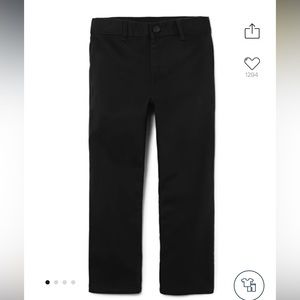 Boys Uniform Stretch Straight Chino Pants - Flax-Size 10 Husky